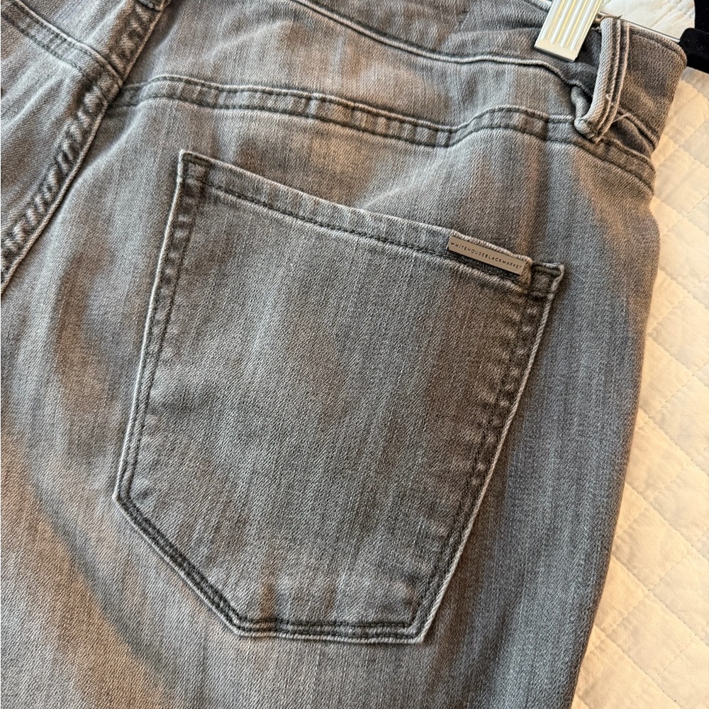 White House Black Market Gray Straight Leg Jeans - Picture 6 of 10